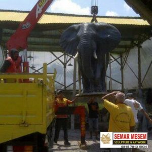 Kelik Studio Semar Mesem Patung Gajah Karya Patung