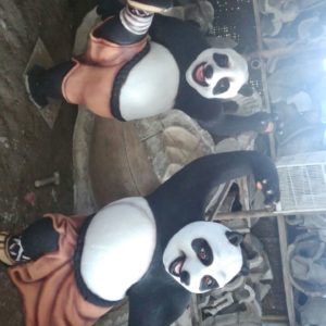 Pengrajin Patung Fiber Membuat Patung Fiber Patung Fiber Kungfu Panda Copy
