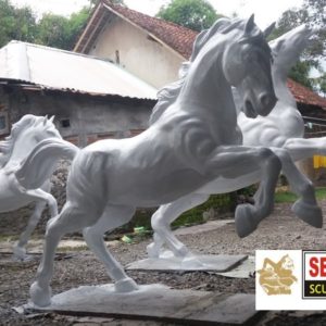 Kelik Studio Semar Mesem Patung Kuda Lari Patung Kuningan