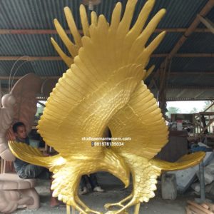 Patung Burung Gold Patung Emas Burung Pajangan Patung Burung