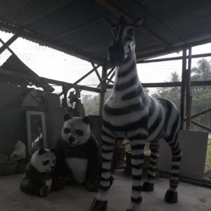 Kelik Studio Semar Mesem Patung Zebra Proses Pembuatan Patung Fiberglass